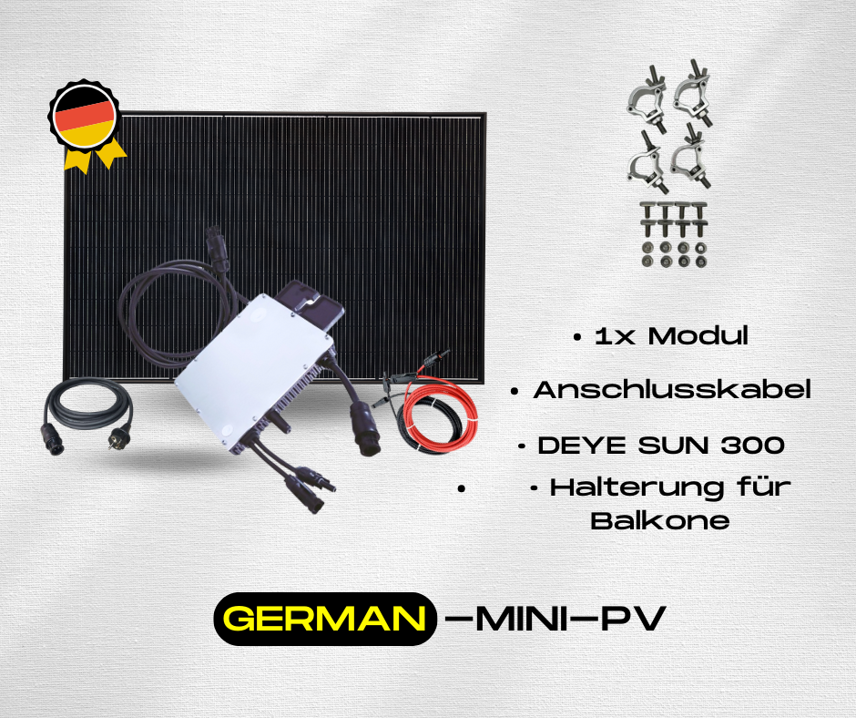 German-Mini-PV für Balkone